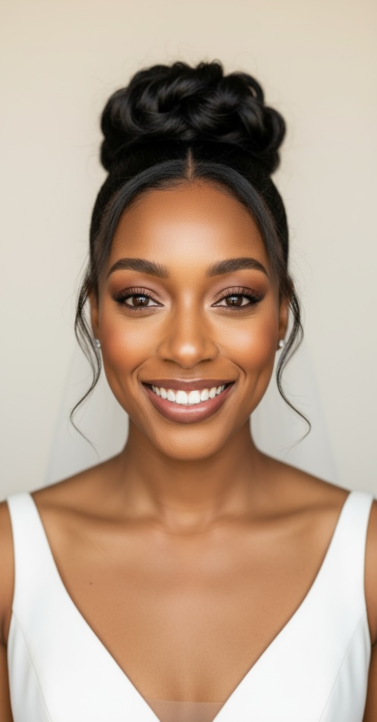 After Messy Hair Bun